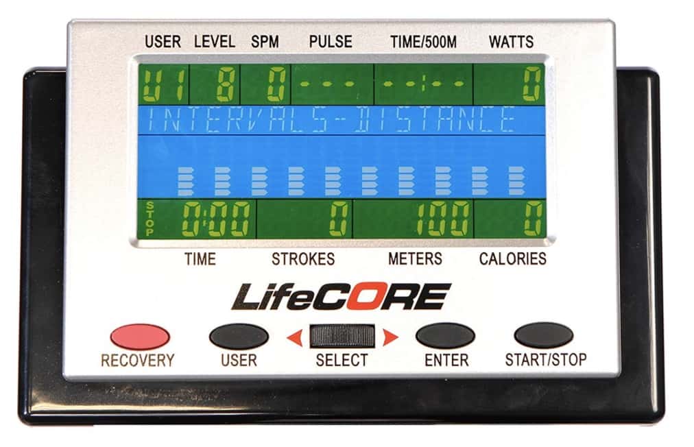 Lifecore R100 Rowing Machine Monitor