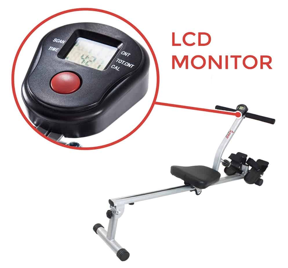 Sunny Health and Fitness Rowing Machine Monitor