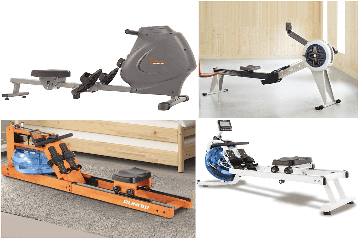 The different types of rowers to choose from.