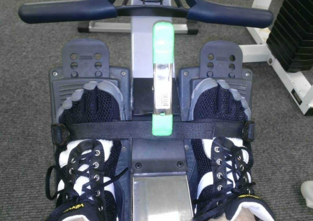 Rowing Machine Foot Strap Position