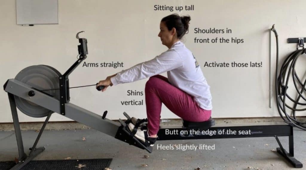 Rowing Vertical Shin Foot Position