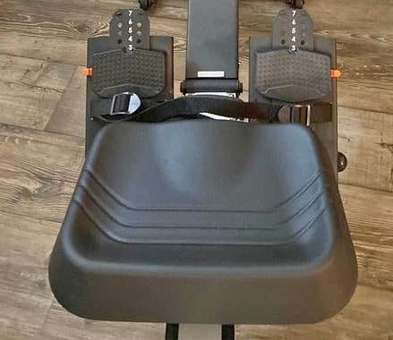 Xebex air rower seats and footrests
