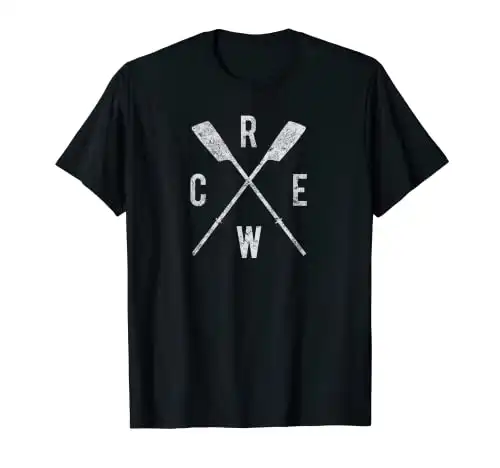 Crew Crossed Oars Rowing T-Shirt