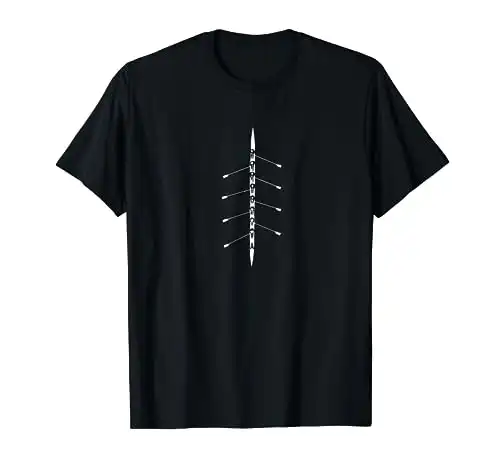 College Rowing T-Shirt Row Crew Boat